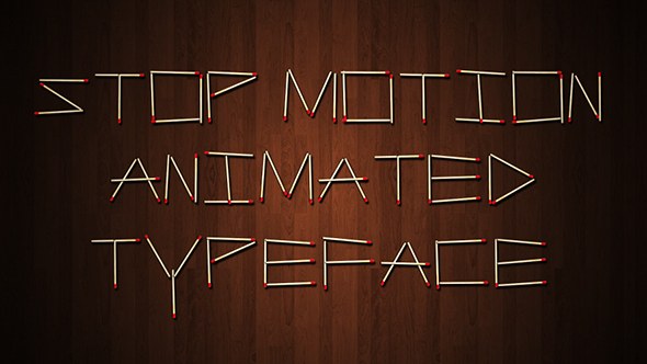 Stop Motion Typeface | After Effects Template Video Displays template preview