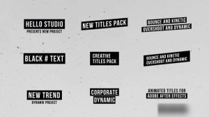Videohive Box Titles | After Effects 51987555 Titles template preview