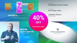 Videohive Clean Business Company Profile (Version 2) Video Displays template preview