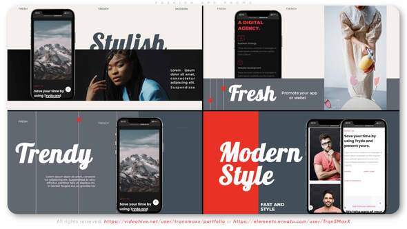 Videohive Fashion APP Promo 34422946 Product Promo template preview