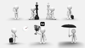 Videohive 3D People Animations 3 Elements template preview