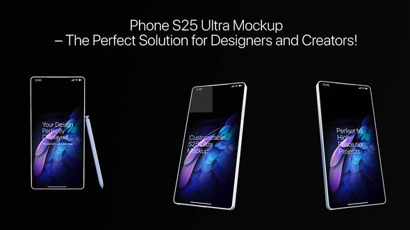 Videohive Your Design, Perfectly Displayed вЂ“ Phone S25 Ultra Mockup Product Promo template preview