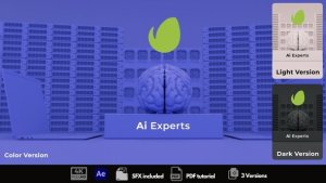 Videohive Artificial Intelligence Intro Logo Stings template preview
