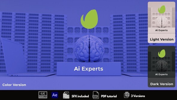 Videohive Artificial Intelligence Intro Logo Stings template preview