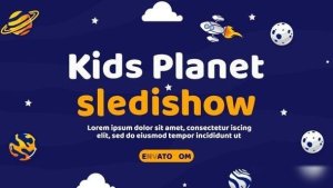 Videohive Kids Planet Slideshow 38189943 Openers template preview