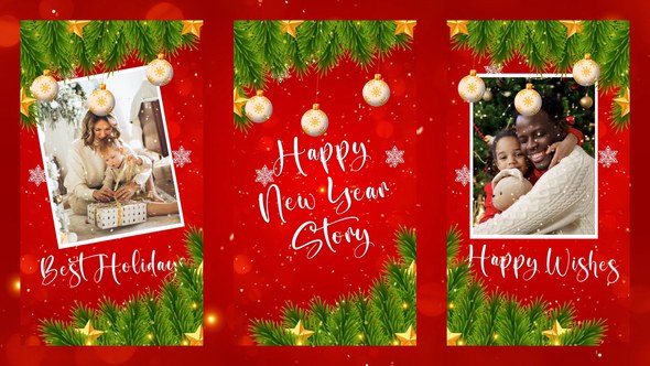 Videohive Merry Christmas and Happy New Year Instagram 55557419 Openers template preview