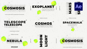 Videohive Cosmos White Titles Product Promo template preview
