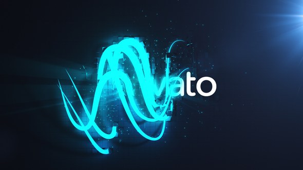 Videohive Magic Lights Logo Reveal Logo Stings template preview