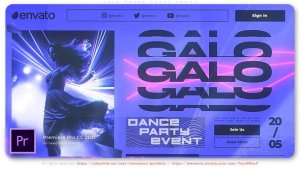 Galo Dance Party Promo Premiere Pro template preview