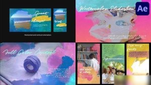 Videohive Watercolor Ink Slideshow | After Effects Openers template preview