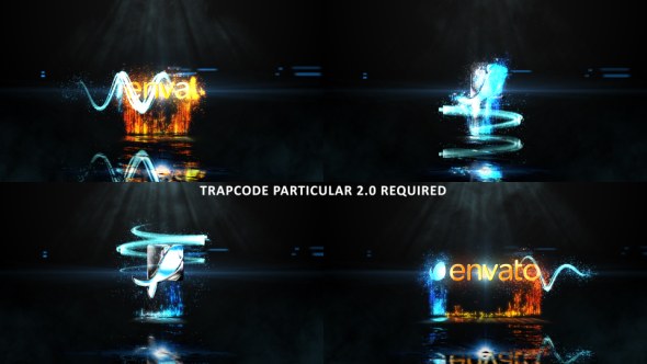 Videohive Glowing Particle Logo Reveal 27 Logo Stings template preview