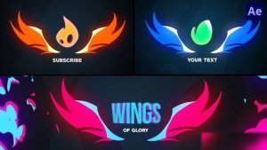 Videohive Fire Wings Logo Reveal Animations [After Effects] Openers template preview