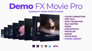 Videohive Demo FX Movie Pro cinematic effects Video Displays template preview