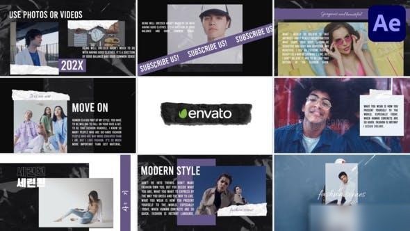 Videohive Torn Scenes for After Effects Openers template preview