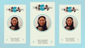 Videohive Podcast Minimal Vertical Slideshow Openers template preview