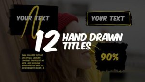 Videohive Hand Drawn Titles 39087677 Titles template preview