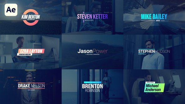 Videohive Animated Lower Thirds 59610130 Elements template preview
