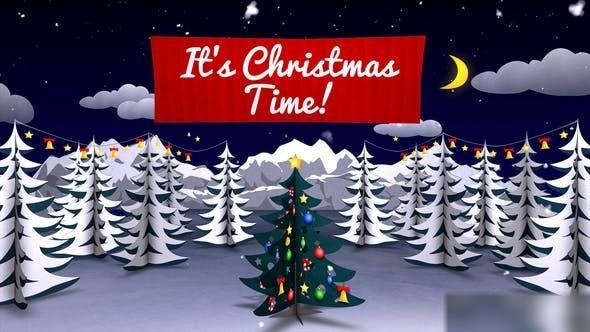 Videohive Christmas Card 2 Openers template preview