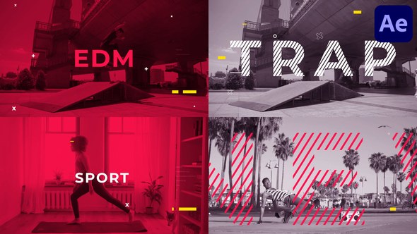 Videohive Edm Trap Sport for After Effects Openers template preview
