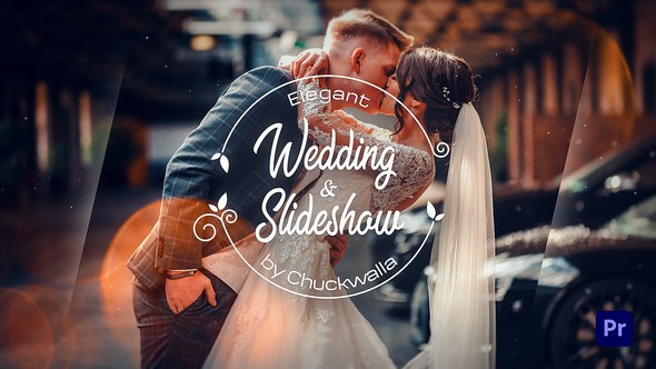 Elegant Wedding Slideshow Premiere Pro template preview