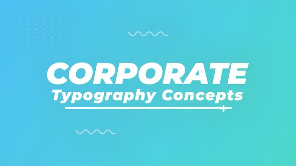 Videohive Corporate Typography Scenes 57504209 Openers template preview