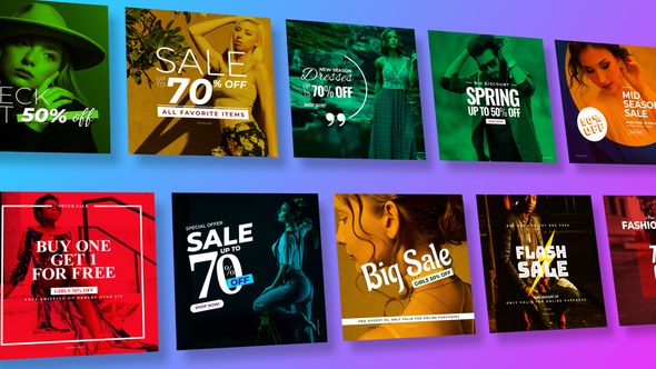 Videohive Fashion Instagram Post Product Promo template preview
