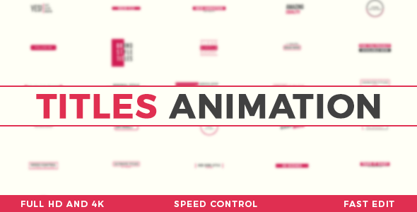 Titles Animation Video Displays template preview