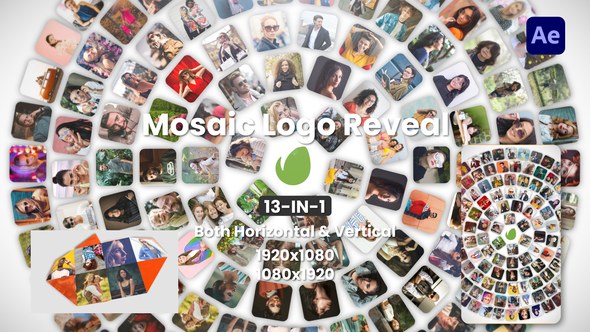 Videohive Mosaic Logo Reveal 48048207 Logo Stings template preview
