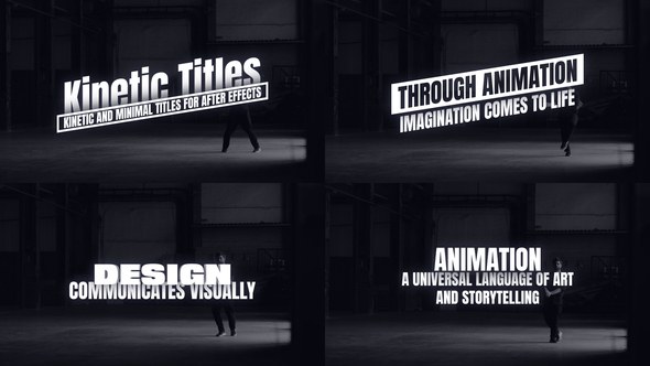 Videohive Kinetic Titles 47317545 Titles template preview