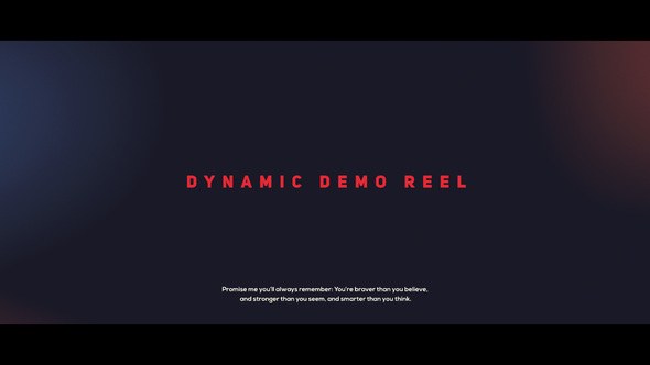 Videohive Dynamic Demo Reel 21661659 Video Displays template preview
