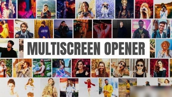 Videohive Multi Screen Opener I Mosaic Intro Openers template preview