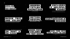 Videohive Dynamic Titles | After Efrcts Titles template preview