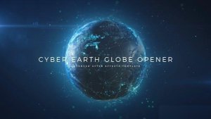 Videohive Cyber Earth Globe Opener Openers template preview