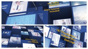 Videohive 3d Mosaic Corporate Intro Openers template preview