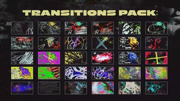 Videohive Grunge Opener and Transitions Pack Elements template preview