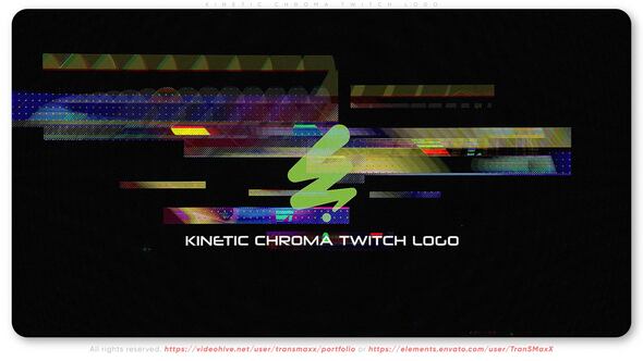 Videohive Kinetic Chroma Twitch Logo Openers template preview