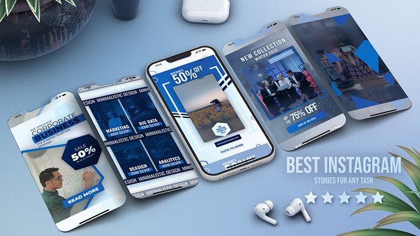 Videohive Online Educational Course Promo Vertical Reels - E-Learning Instagram Stories Reels TikTok Shorts Video Displays template preview