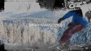 Spray Transitions Premiere Pro template preview