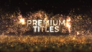 Videohive Luxury Glowing Gold Titles Titles template preview