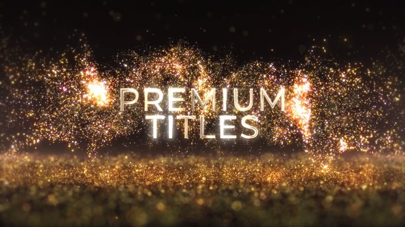 Videohive Luxury Glowing Gold Titles Titles template preview