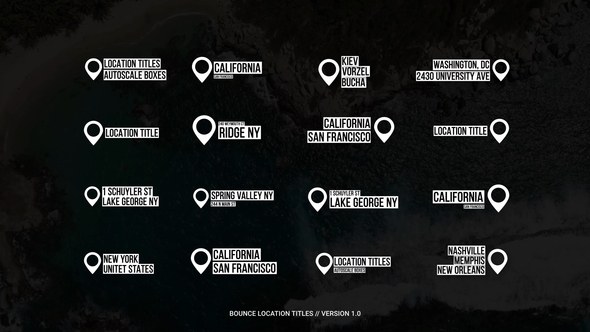 Videohive Bounce Location Titles | After Effects Titles template preview