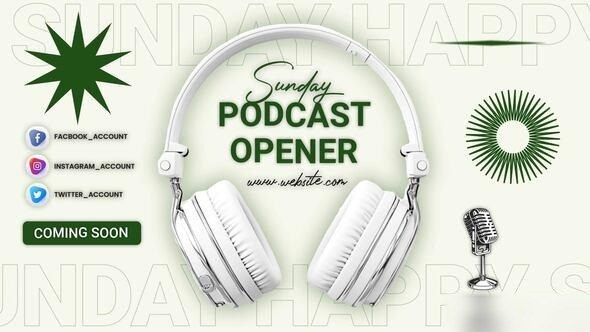 Videohive Podcast Opener 56367477