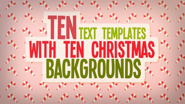 Videohive Christmas Text And Backgrounds Titles template preview