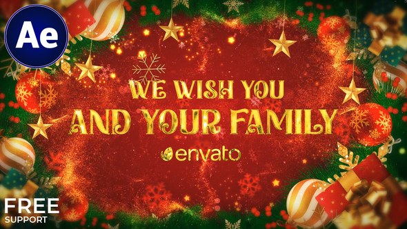 Videohive Christmas Wish || Xmas Wish Video Displays template preview
