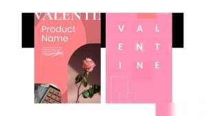 Videohive Valentines Day Stories minimal stories Openers template preview