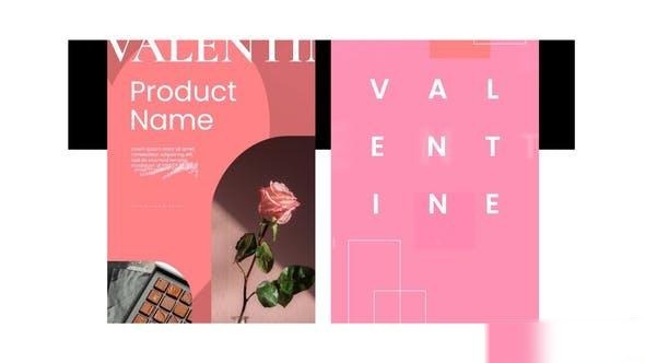 Videohive Valentines Day Stories minimal stories Openers template preview