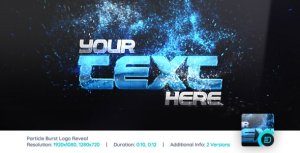 Videohive Particle Burst Logo Reveal 1523651 Logo Stings template preview