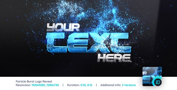 Videohive Particle Burst Logo Reveal 1523651 Logo Stings template preview