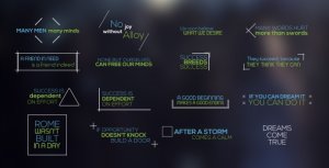 Minimal Titles and Lower Thirds Video Displays template preview