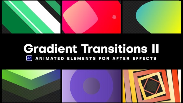 Videohive Gradient Transitions II Elements template preview